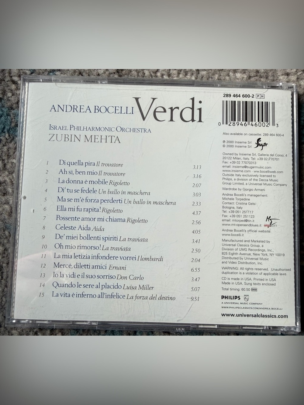 Set of 3 Andrea Bocelli CD'S - Picture 4 of 9